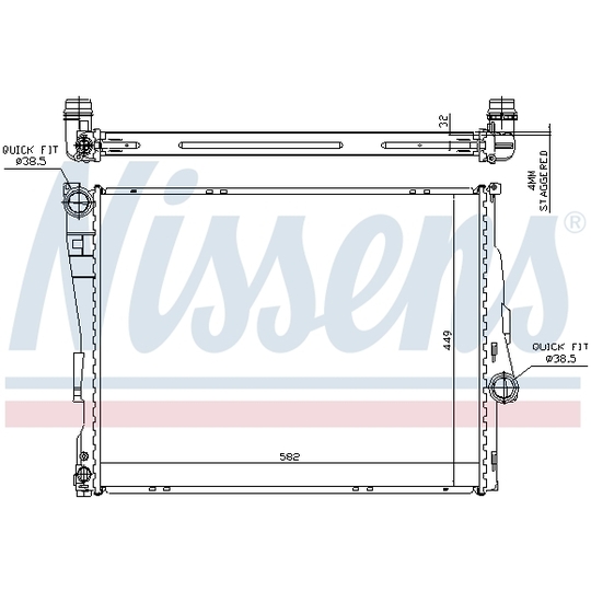 60875 - Radiator, engine cooling 