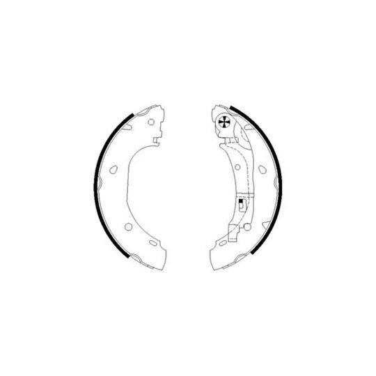 MFR549 - Brake Shoe Set 