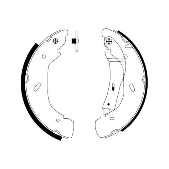 MFR478 - Brake Shoe Set 