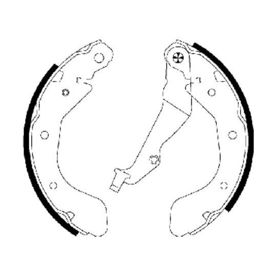 MFR604 - Brake Shoe Set 