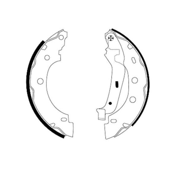 MFR438 - Brake Shoe Set 