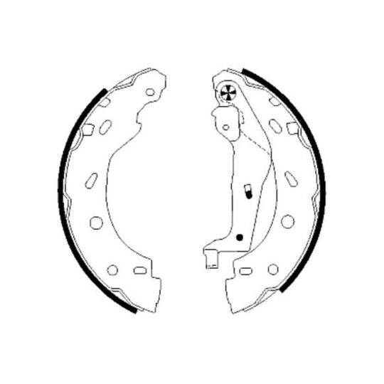 MFR484 - Brake Shoe Set 