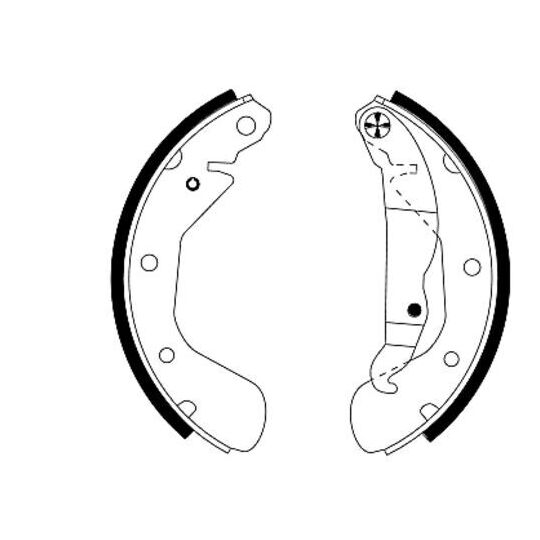 MFR332 - Brake Shoe Set 