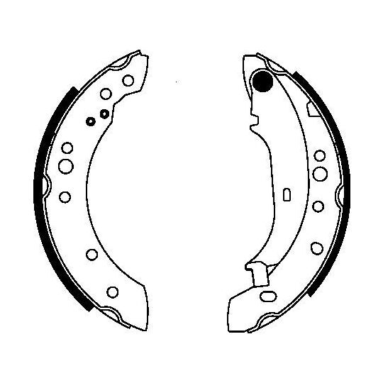 MFR583 - Brake Shoe Set 