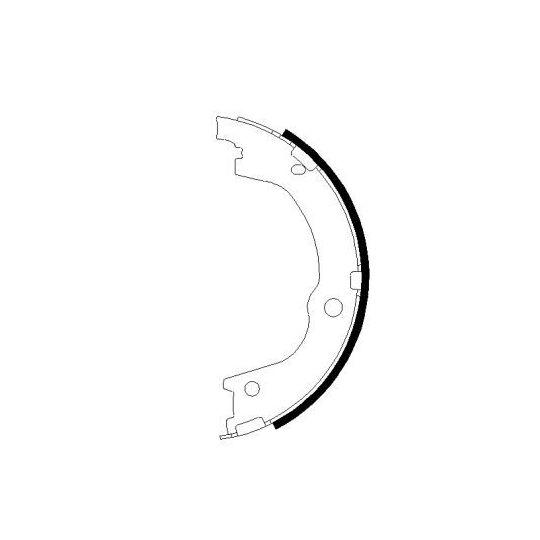 MFR715 - Brake Shoe Set, parking brake 