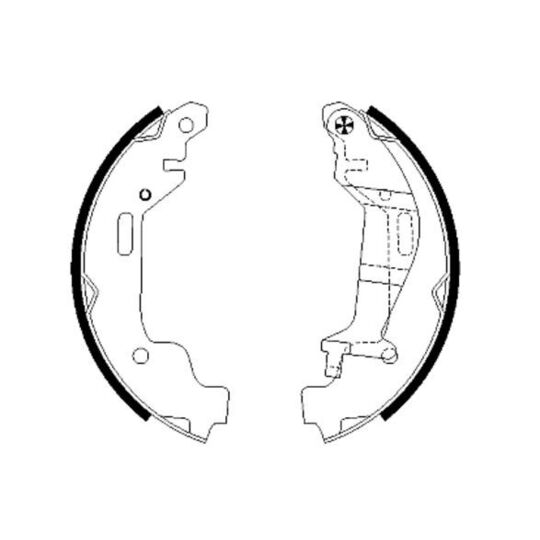 MFR521 - Brake Shoe Set 