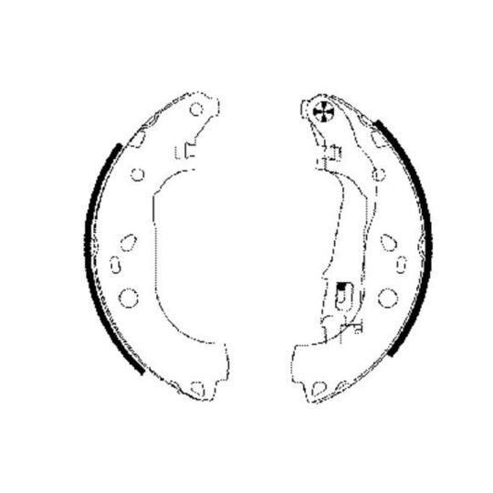 MFR596 - Brake Shoe Set 