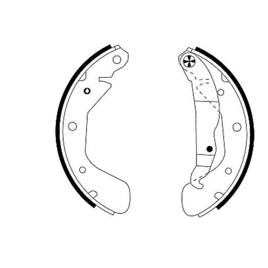 MFR333 - Brake Shoe Set 