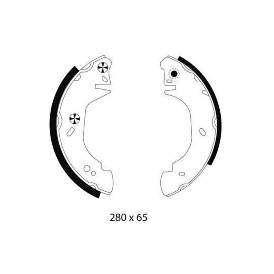 MFR330 - Brake Shoe Set 