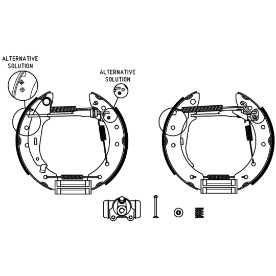 MSP154 - Brake Shoe Set 