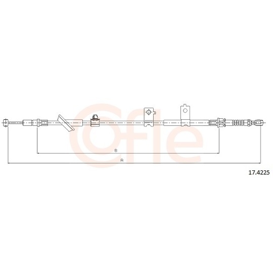 92.17.4225 - Cable, parking brake 