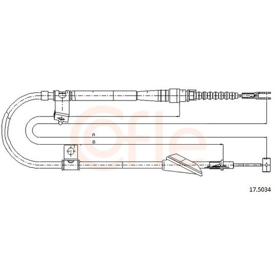 92.17.5034 - Cable, parking brake 