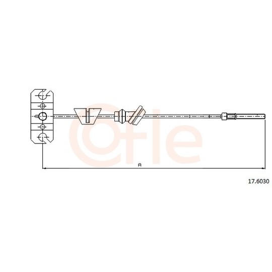 92.17.6030 - Cable, parking brake 