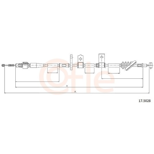 92.17.5028 - Cable, parking brake 