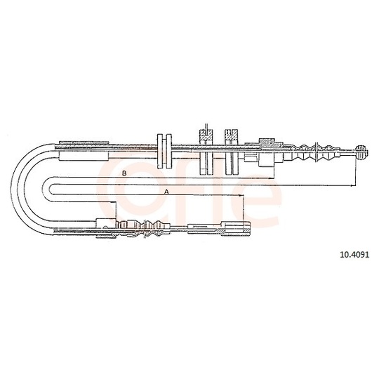 92.10.4091 - Cable, parking brake 