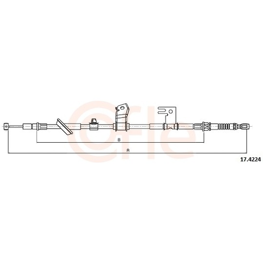 92.17.4224 - Cable, parking brake 