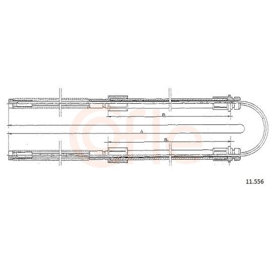 92.11.556 - Cable, parking brake 