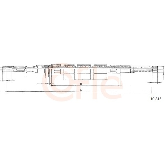 92.10.813 - Cable, parking brake 