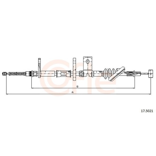 92.17.5021 - Cable, parking brake 