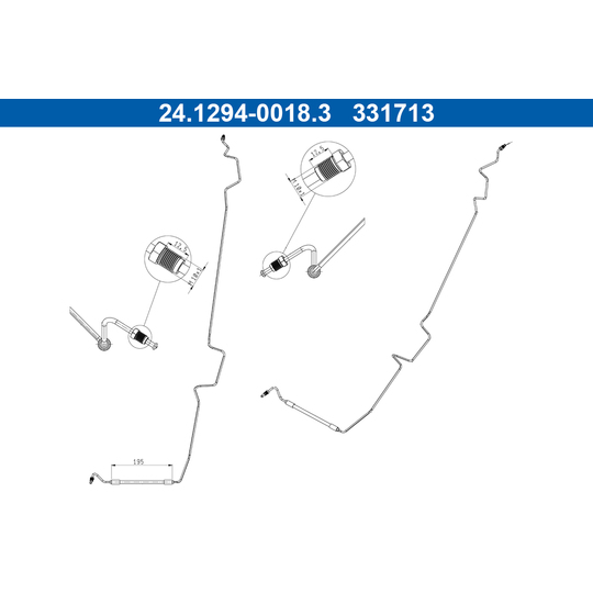 24.1294-0018.3 - Brake Hose 