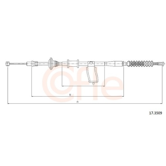 92.17.3509 - Cable, parking brake 