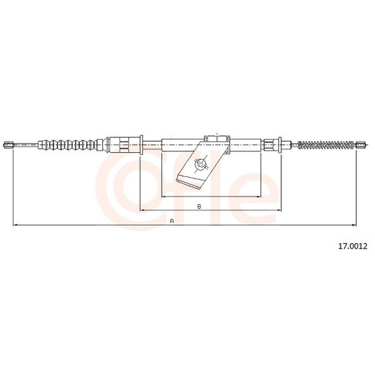 92.17.0012 - Cable, parking brake 