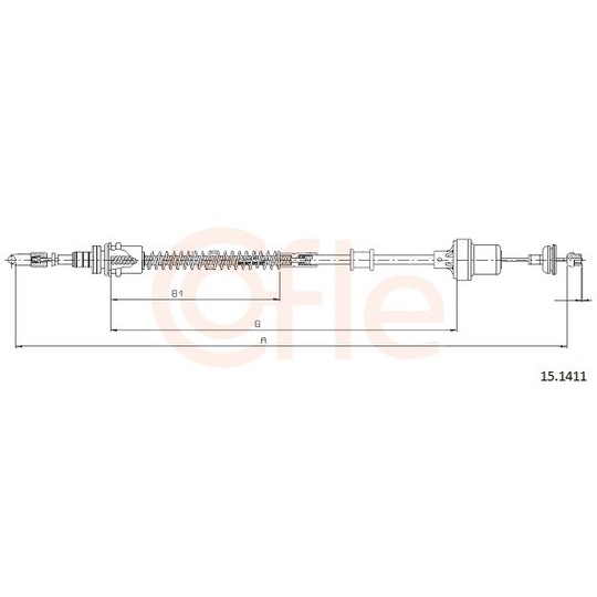 92.15.1411 - Clutch Cable 