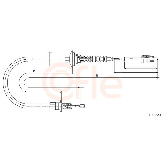 92.10.3861 - Clutch Cable 