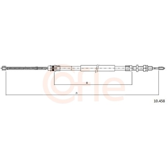 92.10.458 - Cable, parking brake 