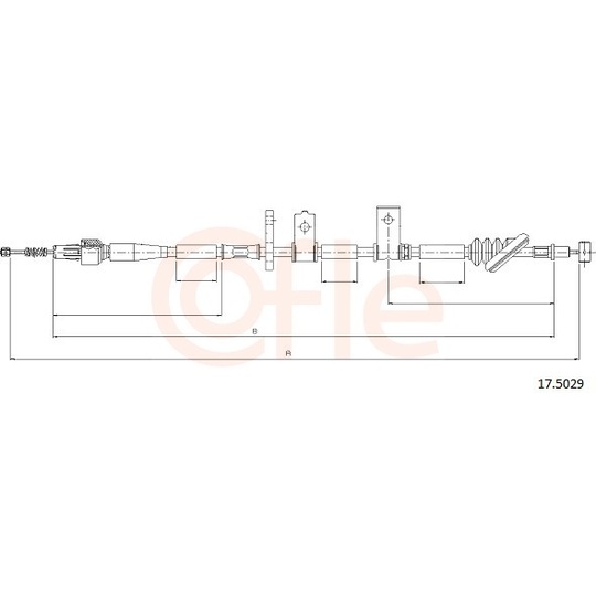 92.17.5029 - Cable, parking brake 