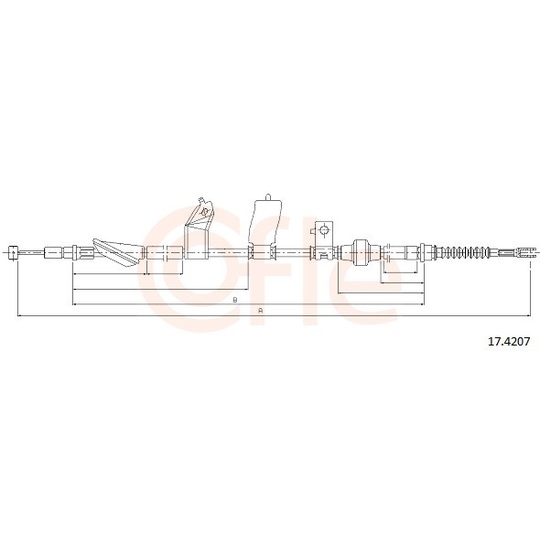 92.17.4207 - Cable, parking brake 