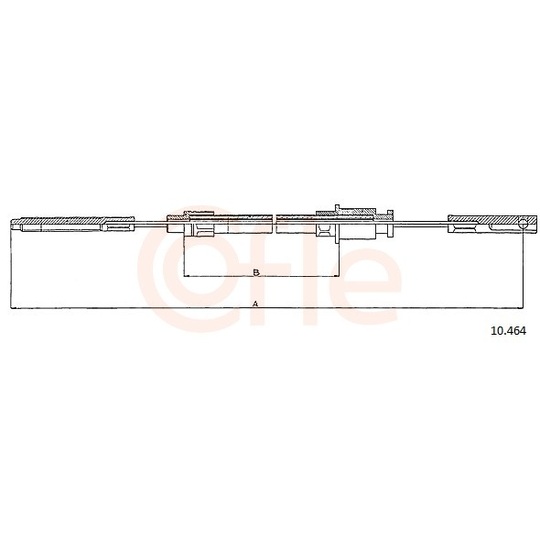 92.10.464 - Cable, parking brake 