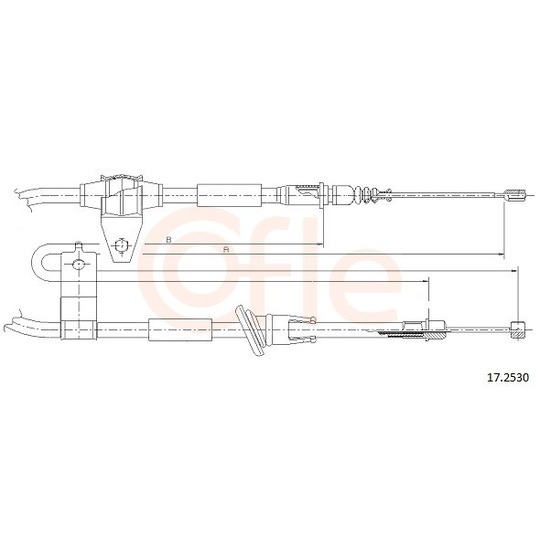 92.17.2530 - Cable, parking brake 