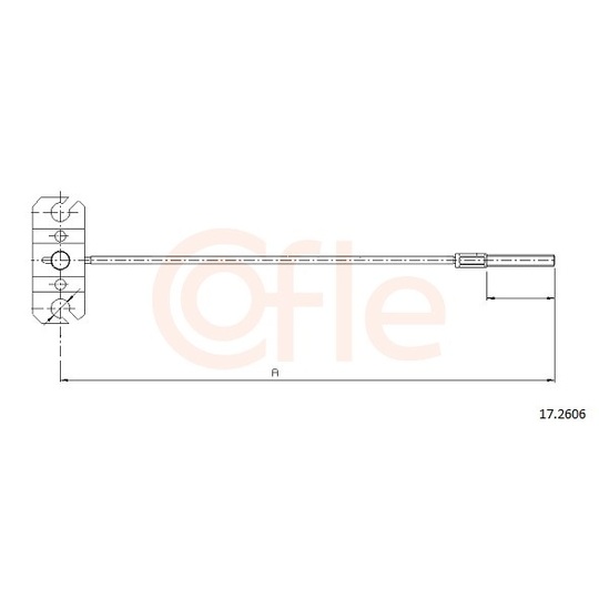 92.17.2606 - Cable, parking brake 