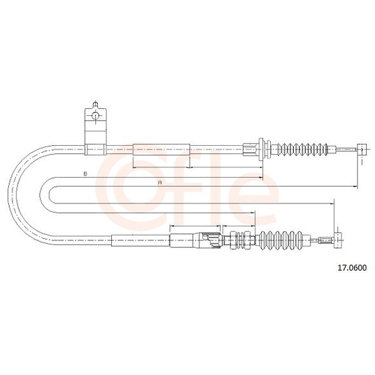 92.17.0600 - Cable, parking brake 