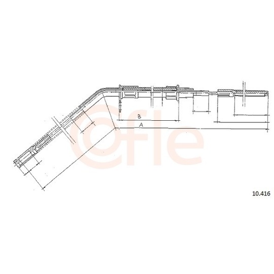 92.10.416 - Cable, parking brake 