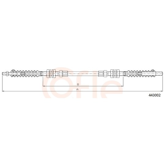 92.443002 - Accelerator Cable 