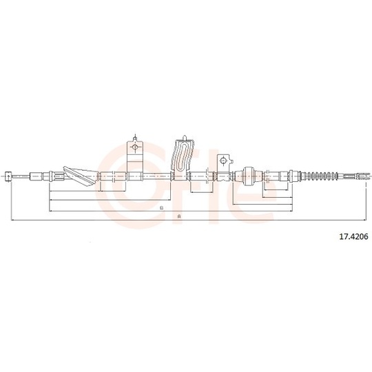 92.17.4206 - Cable, parking brake 