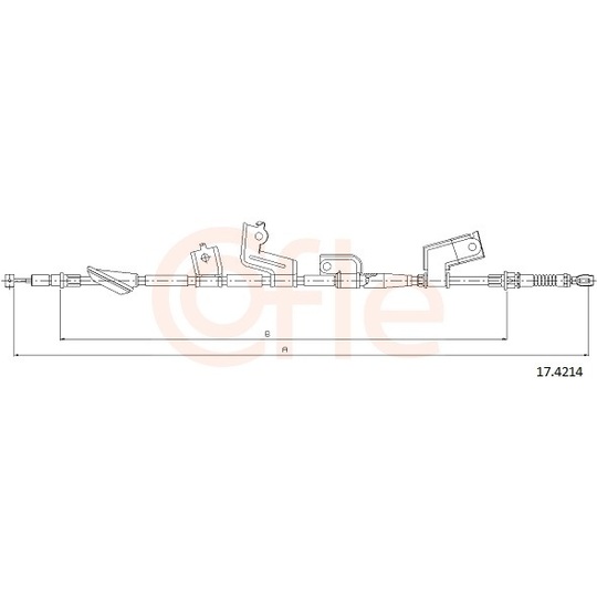 92.17.4214 - Cable, parking brake 