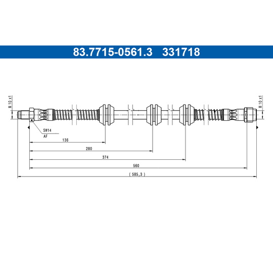 83.7715-0561.3 - Brake Hose 