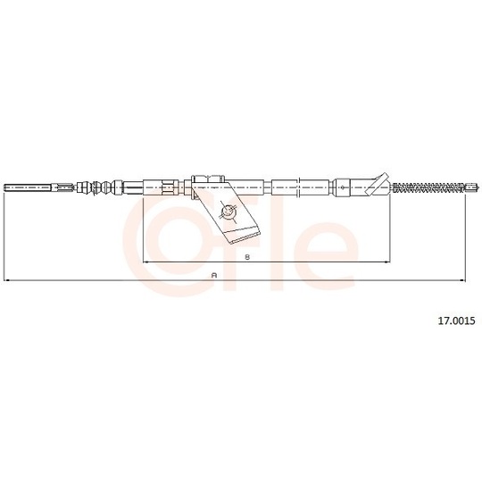 92.17.0015 - Cable, parking brake 