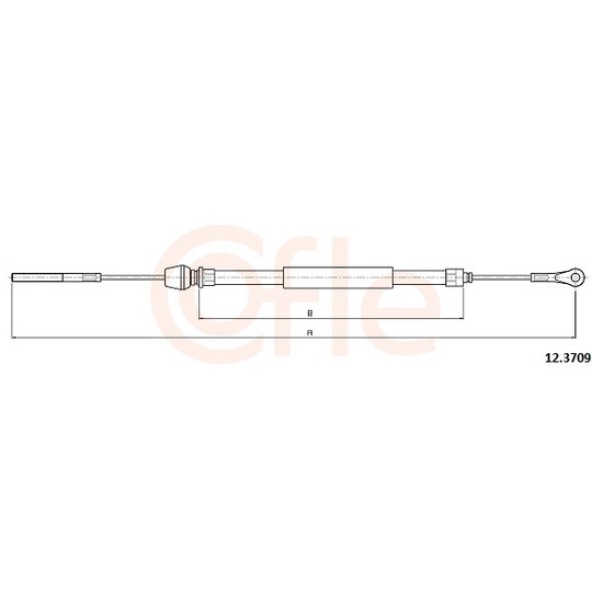 92.12.3709 - Cable, parking brake 