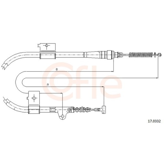 92.17.0332 - Cable, parking brake 