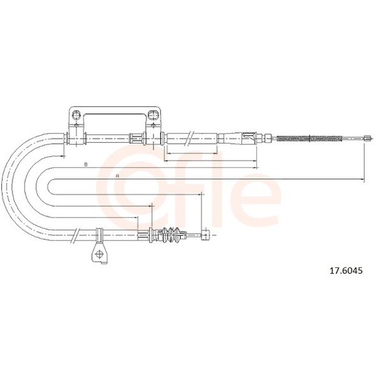 92.17.6045 - Cable, parking brake 