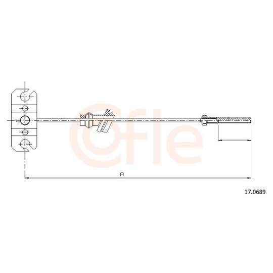 92.17.0689 - Cable, parking brake 