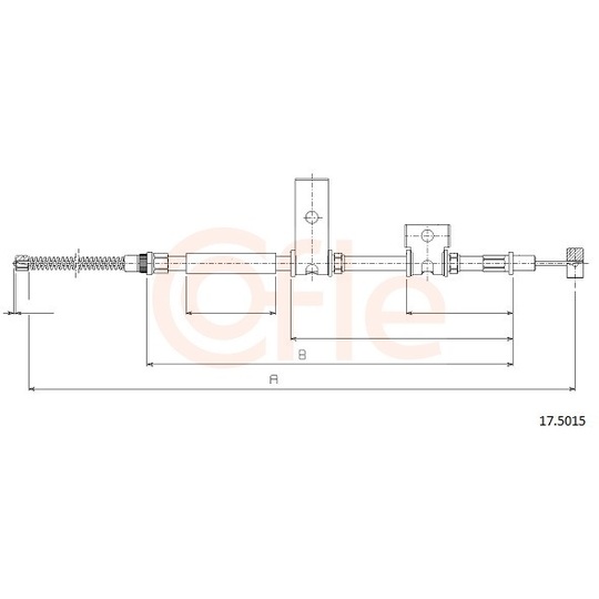 92.17.5015 - Cable, parking brake 