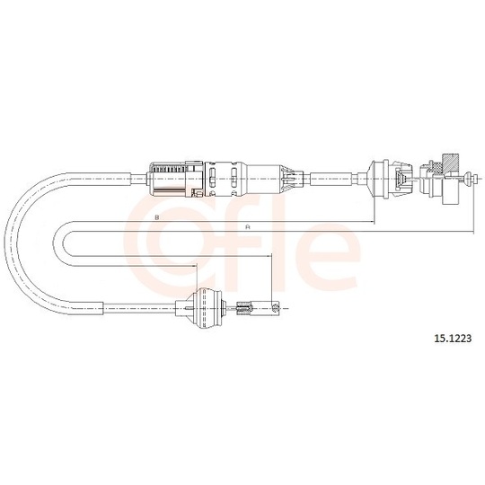 92.15.1223 - Clutch Cable 