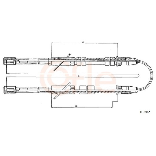 92.10.562 - Cable, parking brake 