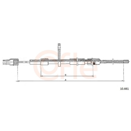 92.10.661 - Cable, parking brake 