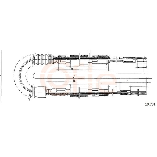 92.10.781 - Cable, parking brake 